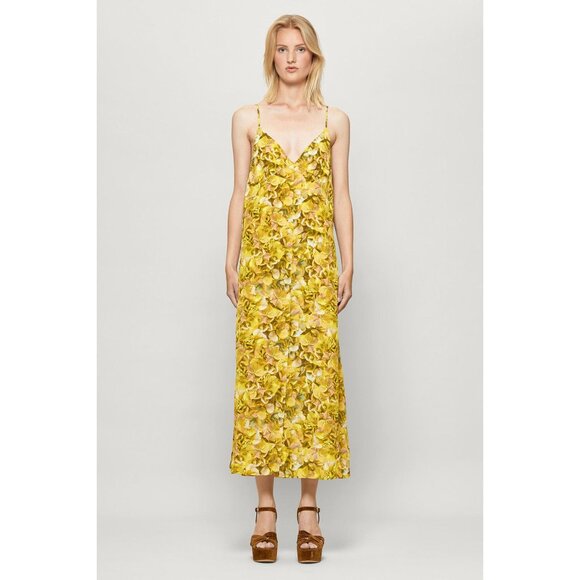 BAUM UND PFERDGARTEN Dresses & Skirts - 🆕BAUM UND PFERDGARTEN Abiella Spaghetti Strap Maxi Dress Yellow EU 38, US 8